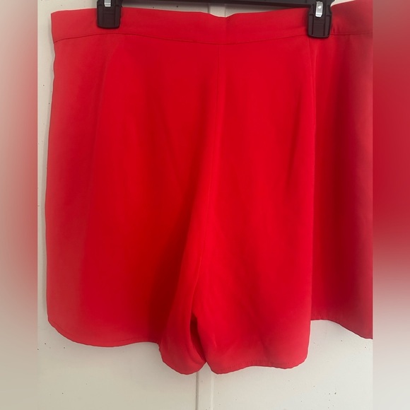 Lulu's Red High Waist Shorts Vibrant and Tailored - Picture 10 of 11